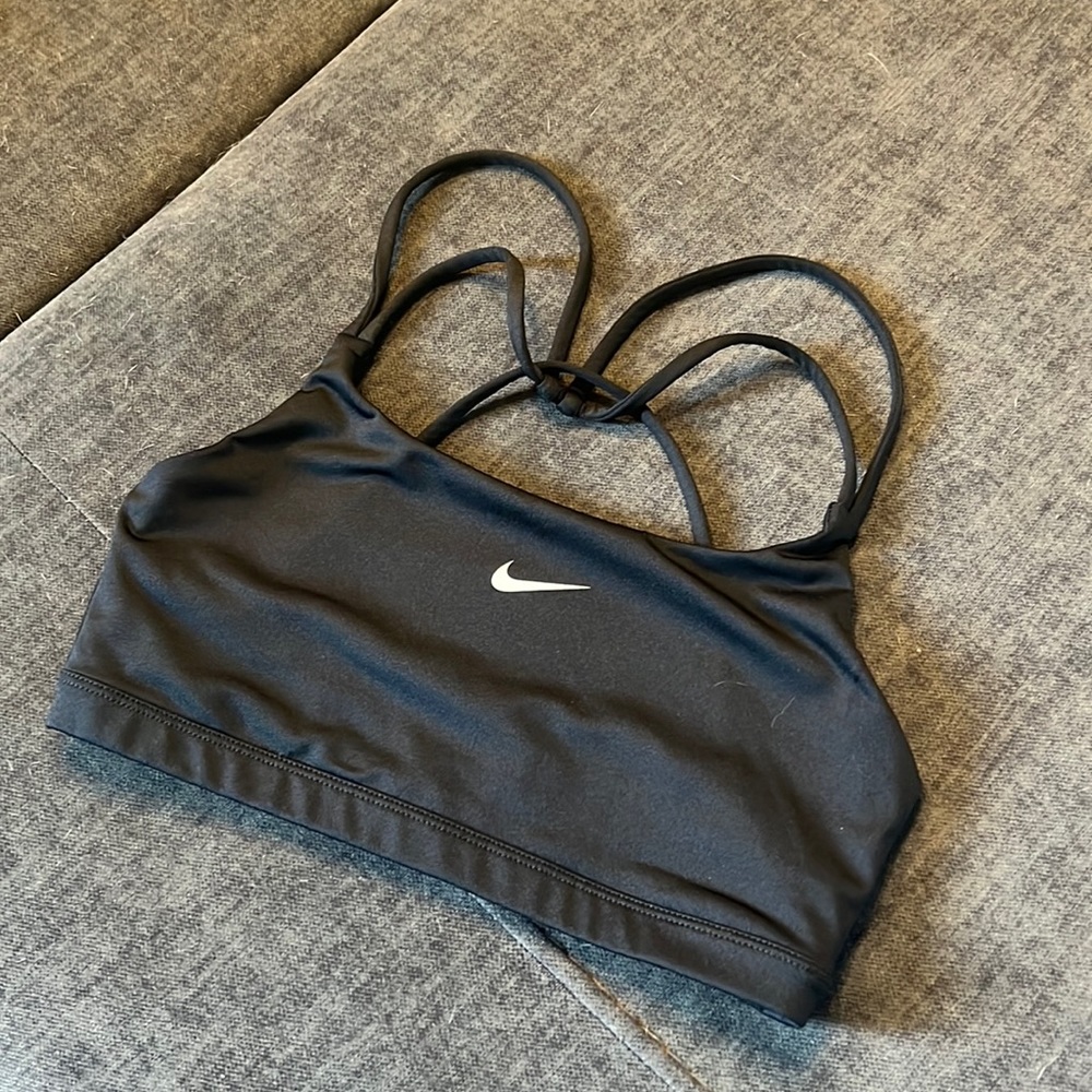 Nike black dry fit sports bra